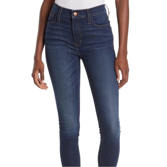 Madewell 9" Mid-Rise Skinny Jeans Medium Wash- 25- NWT - Picture 6 of 15
